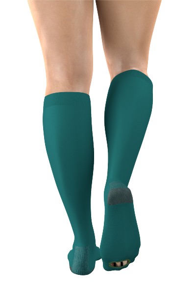 Anti-Embolism - Knee High Compression Socks - Open Toe - Short || 18mmHg