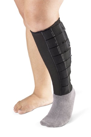 Sigvaris Coolflex Standard Adjustable Unisex Black Knee High Compression Sleeve