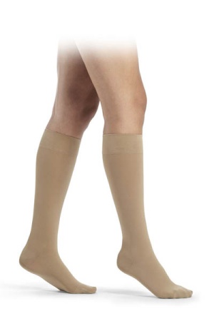 Sigvaris Essential Comfortable Unisex Class 1 Knee High Caramel Compression Stockings