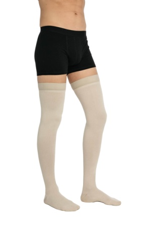 Sigvaris Essential Coton Men's Class 3 Knee High Sable  Compression Stockings