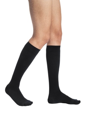 Sigvaris Essential Microfibre Male Class 2 Knee High Black Compression Stockings