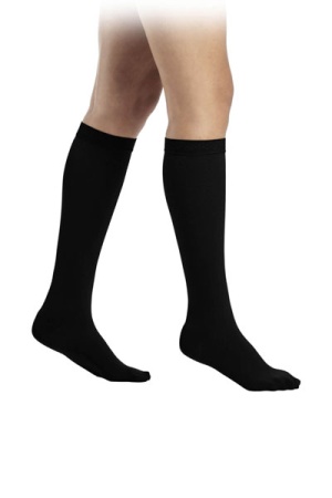 Sigvaris Style Semitransparent Class 2 Knee High Black Compression Stockings