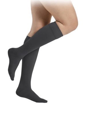 Sigvaris Style Semitransparent Class 2 Knee High Grey Compression Stockings