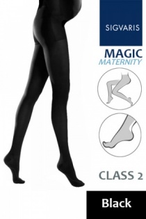 mediven elegance® Maternity Compression Pantyhose Open Toe Navy