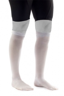 Six pair of Medline EMS Thigh Length Anti Embolism Stockings White Sma