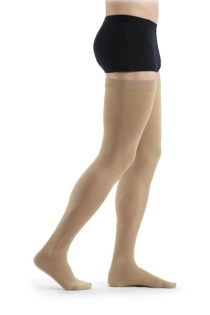 Sigvaris Essential Comfortable Unisex Class 1 Thigh High Caramel Compression Stockings