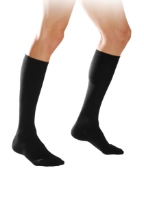 Sigvaris Essential Coton Men's Class 3 Knee High Black Compression Stockings