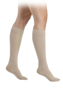 Sigvaris Style Semitransparent Class 1 Knee High Savannah Compression Stockings